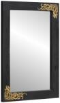 vidaXL Oglinda pentru baie Negru si argintiu 70 x 50 x 2, 5 cm GartenMobel Dekor (4018839)