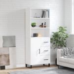 vidaXL Dulap înalt, alb, 69, 5x34x180 cm, lemn compozit GartenMobel Dekor (3189469) Comoda