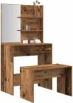 vidaXL Set de masuta de toaleta din lemn vechi Lemn prelucrat GartenMobel Dekor (3329189)
