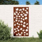 vidaXL Decor de perete 105x55 cm design frunze artar otel Corten GartenMobel Dekor (824479)