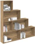 vidaXL Biblioteca, stejar artizanal, 157x24x160 cm, lemn prelucrat GartenMobel Dekor (855889) Biblioteca