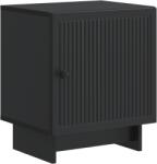 vidaXL Noptiera neagra din lemn prelucrat, 43 x 34, 5 x 50 cm, stil modern (893877)