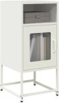 vidaXL Noptiera, alb, 36x39x78 cm, otel laminat la rece GartenMobel Dekor (853415) Comoda