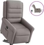 vidaXL Fotoliu electric rabatabil cu ridicare, gri taupe, textil GartenMobel Dekor (3303341)