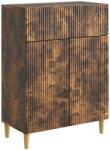 vidaXL Bufet cu sertar Stejar fumuriu 66 x 34, 5 x 90 cm Lemn prelucrat GartenMobel Dekor (894640) Comoda