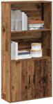 vidaXL Biblioteca, lemn vechi, 60x24x120 cm, lemn prelucrat GartenMobel Dekor (860425) Biblioteca