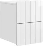 vidaXL Noptiera suspendata alb foarte lucios cu 2 sertare, 33x34, 5x43 cm (898303)