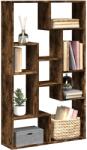vidaXL Biblioteca, stejar fumuriu, 72x20x120 cm, lemn prelucrat GartenMobel Dekor (858160) Biblioteca