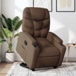 vidaXL Fotoliu electric rabatabil cu ridicare, maro, textil GartenMobel Dekor (3204624)