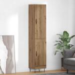 vidaXL Bufet Stejar Artizanal 34, 5 x 34 x 90 cm Lemn compozit GartenMobel Dekor (3402727) Comoda