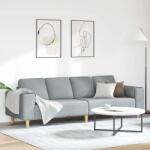 vidaXL Canapea pentru living Gri deschis 250 x 77 x 76 cm Poliester GartenMobel Dekor (3335081) Canapea