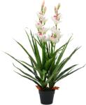 vidaXL Planta artificiala Orhidee Cymbidium cu ghiveci 100 cm verde GartenMobel Dekor (245952)