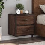 vidaXL Noptiere de perete, 2 buc. , stejar maro, 40x31x39, 5 cm GartenMobel Dekor (848733)