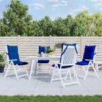vidaXL Perne scaun spatar înalt 4 buc albastru regal, tesatura Oxford GartenMobel Dekor (377633)