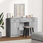 vidaXL Masa de Machiaj cu sertar Gri 50 x 41 x 135 cm Lemn compozit GartenMobel Dekor (3334259)