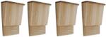 vidaXL Casute de lilieci, 4 buc. , 22 x 12 x 34 cm, lemn GartenMobel Dekor (276009)