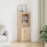 vidaXL Dulap înalt, gri, 37x34x110 cm, lemn masiv de pin GartenMobel Dekor (813515) Comoda