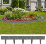 vidaXL Gard de gradina / gazon aspect piatra, 41 buc. , 10 m, plastic GartenMobel Dekor (40917)