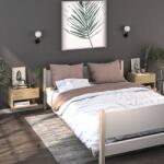 vidaXL Noptiere de perete, 2 buc. , stejar sonoma GartenMobel Dekor (810960)