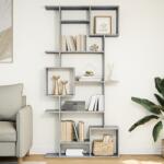 vidaXL Biblioteca, gri beton, 92x29x188 cm, lemn prelucrat GartenMobel Dekor (3310319) Biblioteca