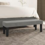 vidaXL Banca, gri deschis, 100x30x30 cm, catifea GartenMobel Dekor (346666)