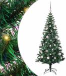 vidaXL Pom de Craciun artificial pre-iluminat cu 150 LED Verde 150 cm GartenMobel Dekor (3396751)