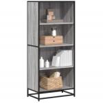 vidaXL Biblioteca, gri sonoma, 60x35x139 cm, lemn prelucrat GartenMobel Dekor (3300843) Biblioteca