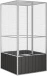 vidaXL Colivie pentru pasari antracit 111x107x211, 5 cm otel galvanizat GartenMobel Dekor (171548)