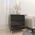 vidaXL Servanta, negru extralucios, 60x35x69 cm, PAL GartenMobel Dekor (806092) Comoda