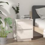 vidaXL Noptiera, alb, 40x35x50 cm, lemn masiv de pin GartenMobel Dekor (813317)