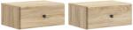 vidaXL Set 2 noptiere suspendate Stejar Sonoma, 49 x 34, 5 x 20 cm (899130)