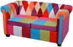 vidaXL Canapea Chesterfield, cu 2 locuri, material textil GartenMobel Dekor (243180) Canapea