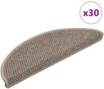 vidaXL Covorase scara autoadezive aspect sisal 30 buc. Bej închis GartenMobel Dekor (3365866) Covor