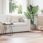 vidaXL Covor oval bej antiderapant Huarte, 120x170 cm, poliester (4103777) Covor