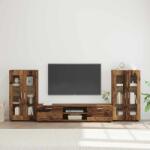 vidaXL Set comoda TV cu sertar FLORIN 3 pcs Lemn vechi Lemn compozit GartenMobel Dekor (3397942)