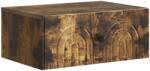 vidaXL Noptiera suspendata stejar fumuriu, 49 x 34, 5 x 20 cm, cu sertar (898115)