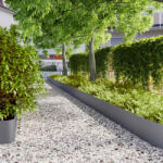 vidaXL Borduri de gazon 20 buc Antracit 25x103 cm Otel laminat la rece GartenMobel Dekor (860174)