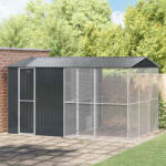 vidaXL Cusca pentru pasari Antracit 430 x 310 x 247 cm Otel Galvanizat GartenMobel Dekor (3325162)