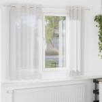vidaXL Perdele Voile cu Oeje 2 buc Alb GartenMobel Dekor (4102149)