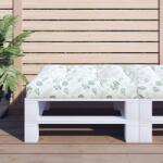 vidaXL Perna de paleti, 80x80x12 cm, textil, model frunze GartenMobel Dekor (360509)