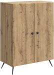 vidaXL Bufet Stejar Artizanal 66 x 34, 5 x 90 cm Lemn prelucrat GartenMobel Dekor (895514) Comoda