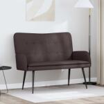 vidaXL Canapea cu 2 locuri Maro închis 115 x 61 x 87 cm tesatura GartenMobel Dekor (42028906) Canapea