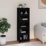 vidaXL Biblioteca, negru, 50x35x154 cm, lemn masiv de pin GartenMobel Dekor (821718) Biblioteca