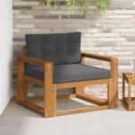 vidaXL Canapea Medie pentru Exterior Lemn Solid de Acacia natural GartenMobel Dekor (3436274) Canapea