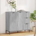 vidaXL Bufet cu sertar sonoma gri 89.5 x 33 x 82 cm Lemn compozit GartenMobel Dekor (883460) Comoda