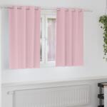 vidaXL Perdele Opaque cu Inel 2 pcs Roz bebe 140 x 140 cm Poliester GartenMobel Dekor (4107408)