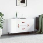 vidaXL Servanta, alb extralucios, 100x36x60 cm, lemn compozit GartenMobel Dekor (828142) Comoda