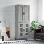 vidaXL Dulap înalt, gri beton, 69, 5x34x180, lemn compozit GartenMobel Dekor (3199637) Comoda