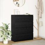 vidaXL Bufeta Stejar negru 80x35x99 cm Lemn prelucrat GartenMobel Dekor (3328481) Comoda