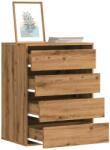 vidaXL Dulap colt sertare stejar artizanal 60x41x76 cm lemn prelucrat GartenMobel Dekor (852878) Comoda